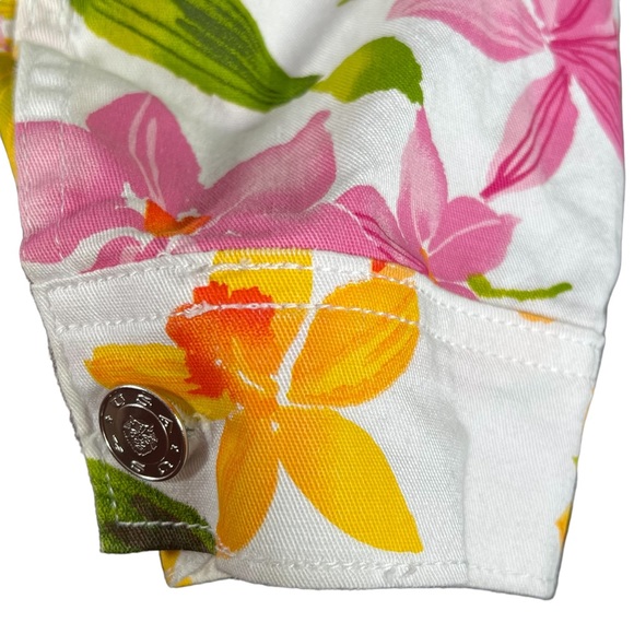 Impulse Women’s Jean Style Floral Jacket & Embellished Shirt Set Petite Medium - Picture 8 of 16